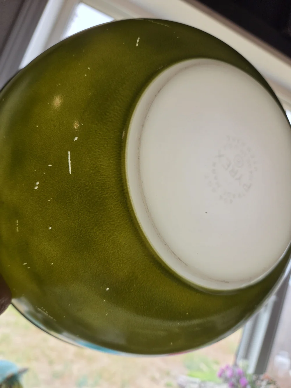 Pyrex Olive Green 404 Mixing Bowl - Good Using Condition